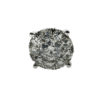 18k White Gold Diamond Pave Stud Earrings 1.01 CTW