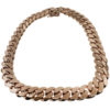 10k Rose Gold Cuban Link Chain Necklace 535.39 grams