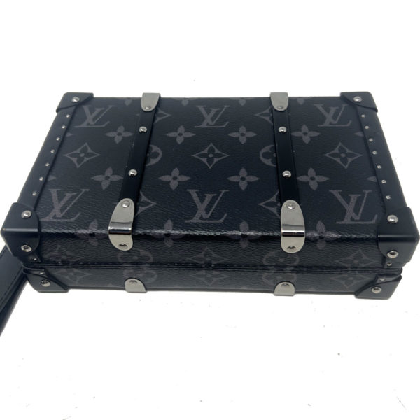 Louis Vuitton Monogram Eclipse Wallet Trunk Clutch Bag Leather