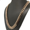 14k Rose Gold Cuban Link 24" Chain Necklace 150.6g