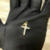 14k Yellow Gold Diamond Cross Pendant Aprox. 1 TCW