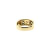 14k Yellow Gold Three Stone Men's Ring - size 7 3/4