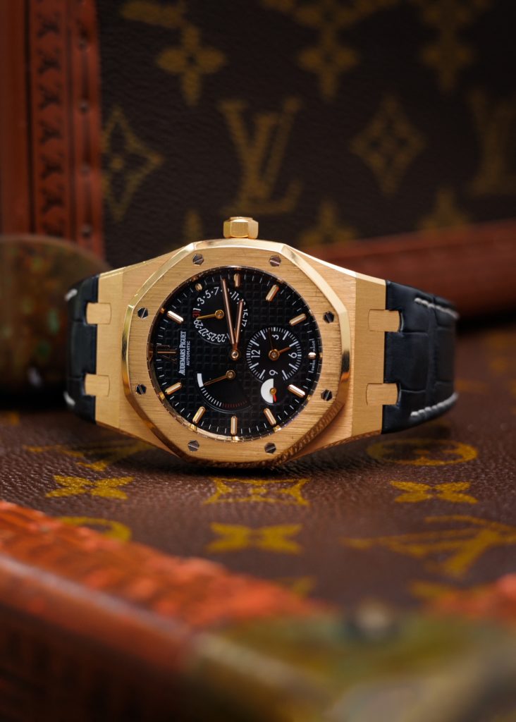 audemars 39mm dual time rose gold