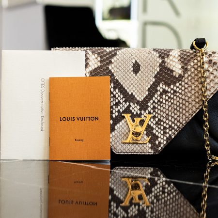 Louis Vuitton Love Note Python Skin Ladies Handbag