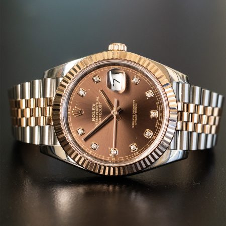 Rolex 126331 Datejust Chocolate Diamond Dial Two Tone Watch