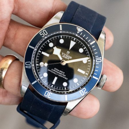 Tudor Black Bay Blue Heritage Black Dial Watch Box and Papers