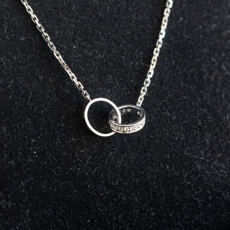 Cartier Love Pendant Diamond White Gold Necklace